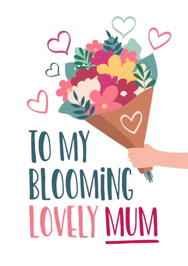 Cute birthday or Mother's Day card created by Superlush Cards