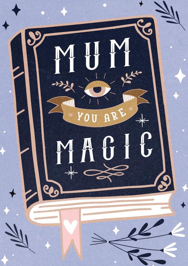 Magic Mum - Cool Mother's Day / Mum Birthday Card created by Mrs Best Paper Co.