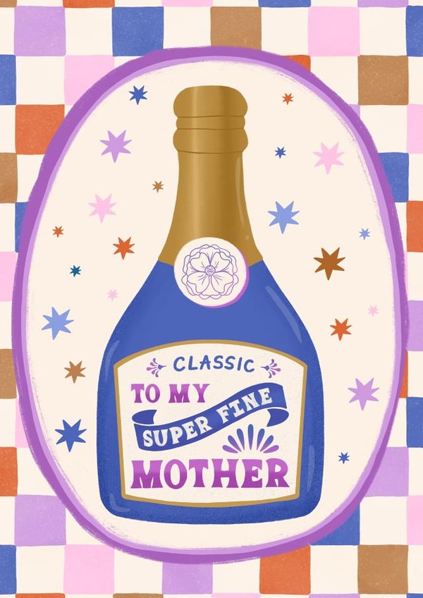 To My Super Fine Mother | Mother's Day | Birthday Card For Mum created by @tikkled.pink