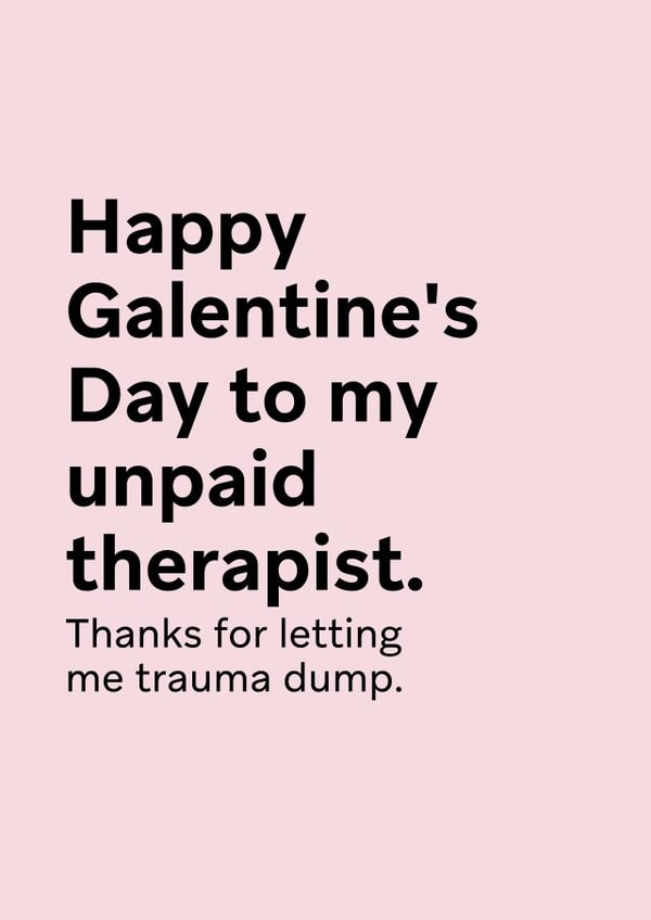 Funny Valentine's Card for Friends - Happy Galentine's Day created by Thursday