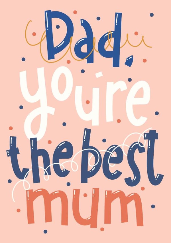 A Cool Card with Cool Typography for a Cool Dad created by Jenni Ahlberg - Jeah Design