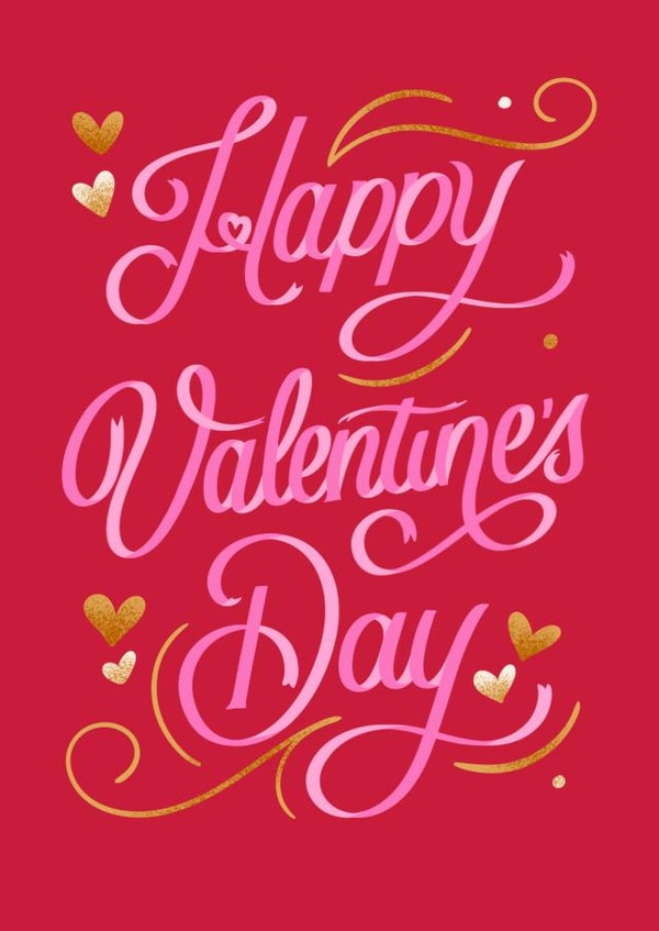 Cute Valentine's Day card for your significant other created by The Pink Type