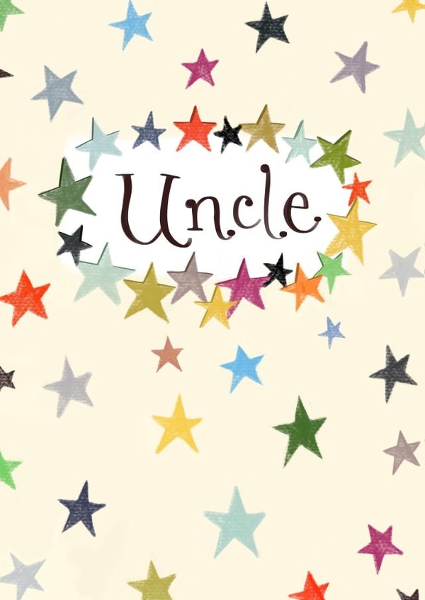 Cute Birthday Card - Star - Uncle created by Love Lucy Illustration