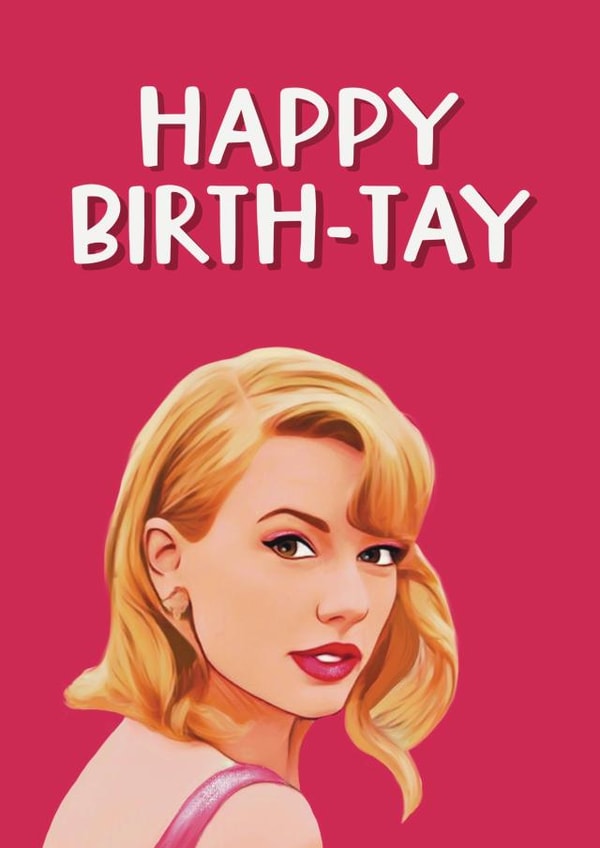 Trending Birthday Card - Glam - Taylor Swift created by Giddy Kipper