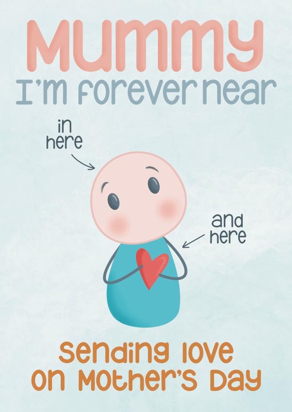 Heartfelt Mother's Day Card - Bereaved Mum - Forever Near created by Presents Felt