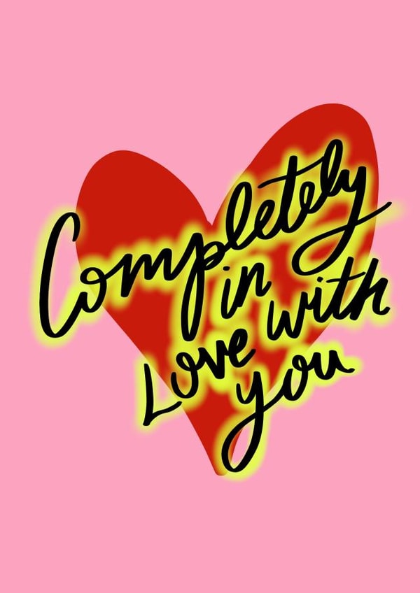 Fun valentines card for the love of your life created by Emma Mattinson Design Studio