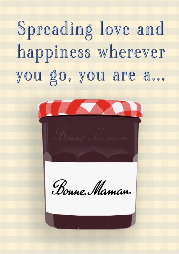 Cute | Sweet | Bonne Maman Mother's Day Card created by Pottsy Prints