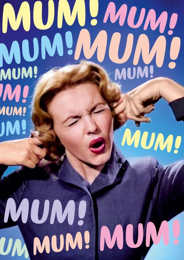Funny Mother's Day Card - Stressed Mum created by Dean Morris Cards