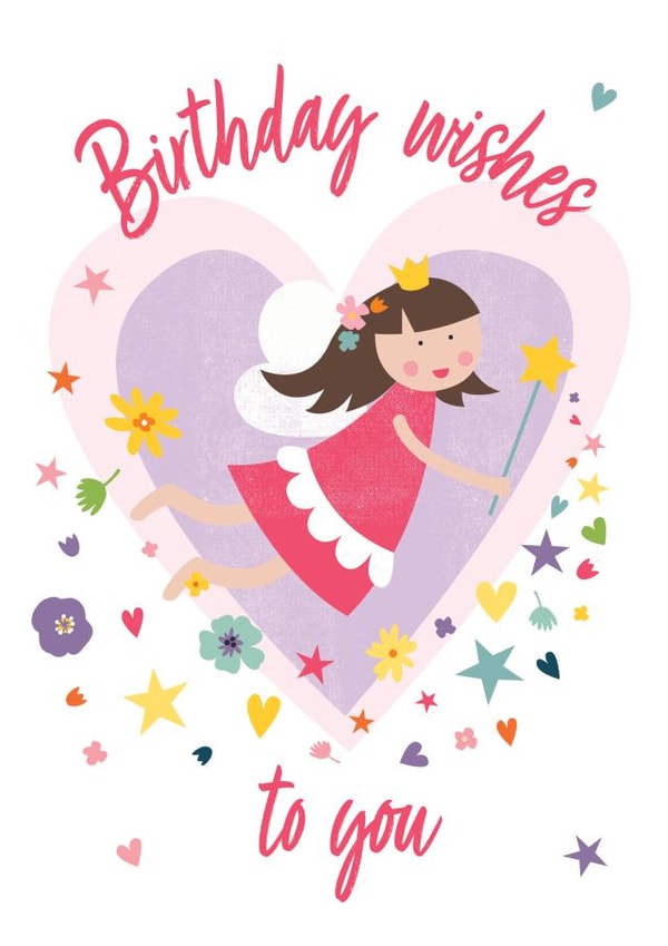 Fairy birthday wishes created by Katy Clemmans