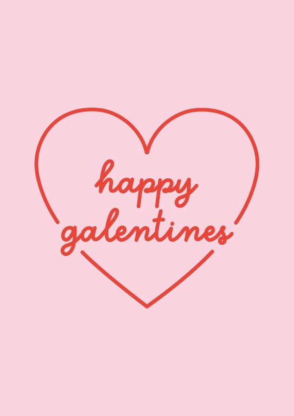 Cute Happy Galentine's Day Card For BFF's created by designsbyleyla