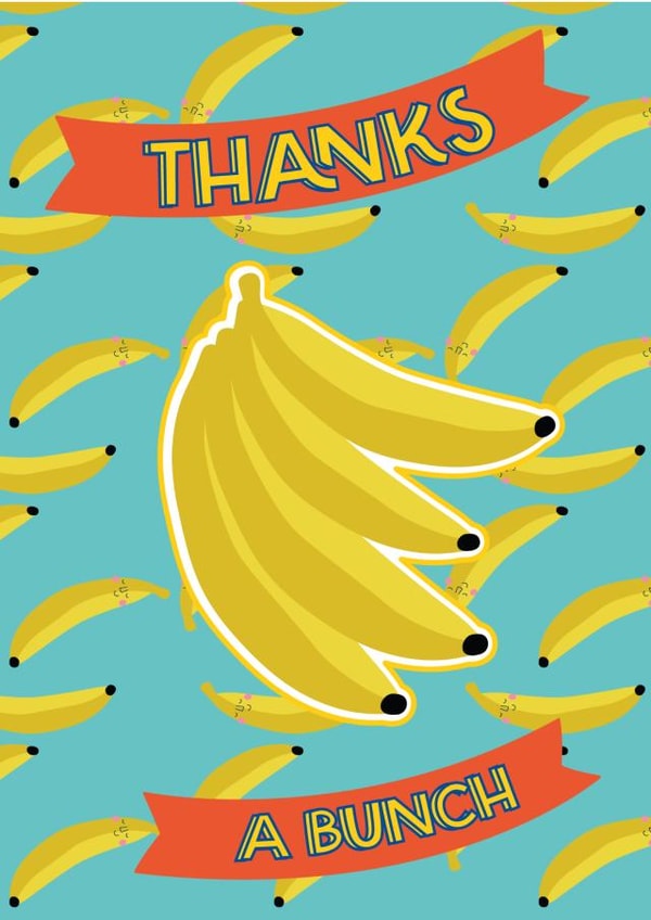 Cute Thanks A Bunch Banana's Card created by The Gifting Knot