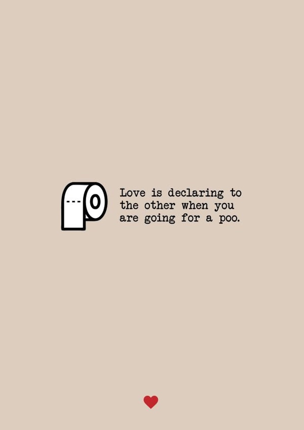 Funny Valentines day poo card for boyfriend, for girlfriend created by Design By Eleven