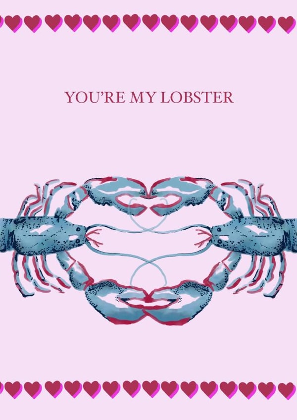 Cute valentines card for your other half created by Emma Mattinson Design Studio