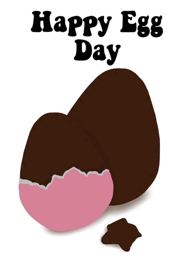 Chocolate egg card created by Bella Doodles