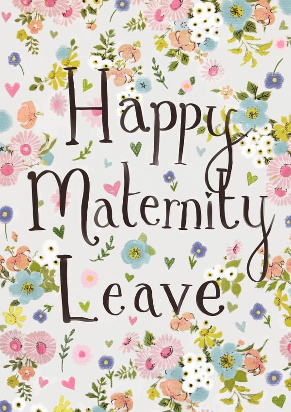 Cute Maternity Leave Card - Flowers - Pretty created by Love Lucy Illustration