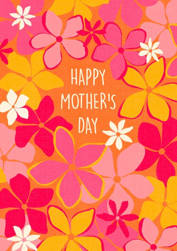 Happy Mother's Day - beautiful pink floral card created by Poppy & Mabel