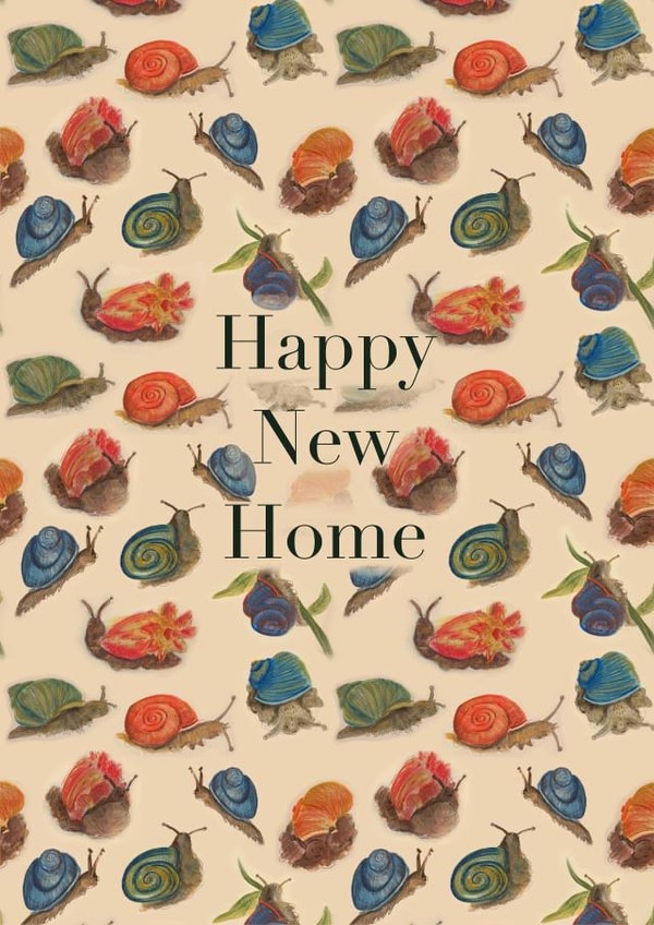 Happy New Home Card  - Jazzy Snails created by Amy Rodger