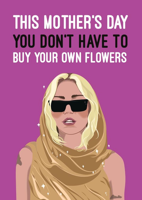 Funny Miley Cyrus Flowers Mother's Day - I'll buy you Flowers created by Quitting Hollywood