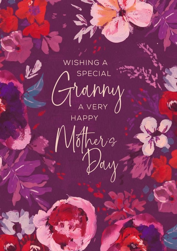 Traditional Mother's Day card - Granny - Floral created by Rebecca Prinn