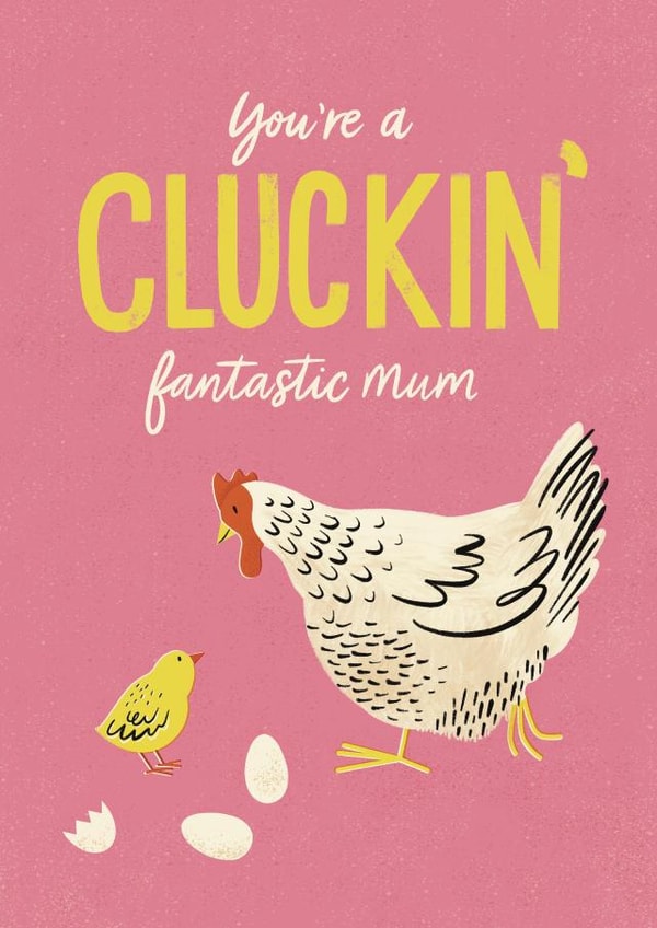 Funny Mother's Day Card - Chicken - Cluckin' Fantastic created by Bird & Co Studio