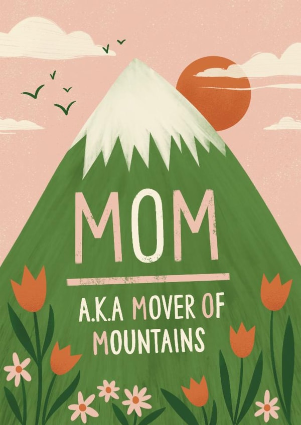 Cute Mountain Mother's Day Card created by Bird & Co Studio