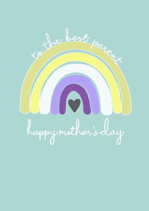 Cute Mothers Day Card - Non-binary/Gender Neutral Parent created by Ruddy Designs