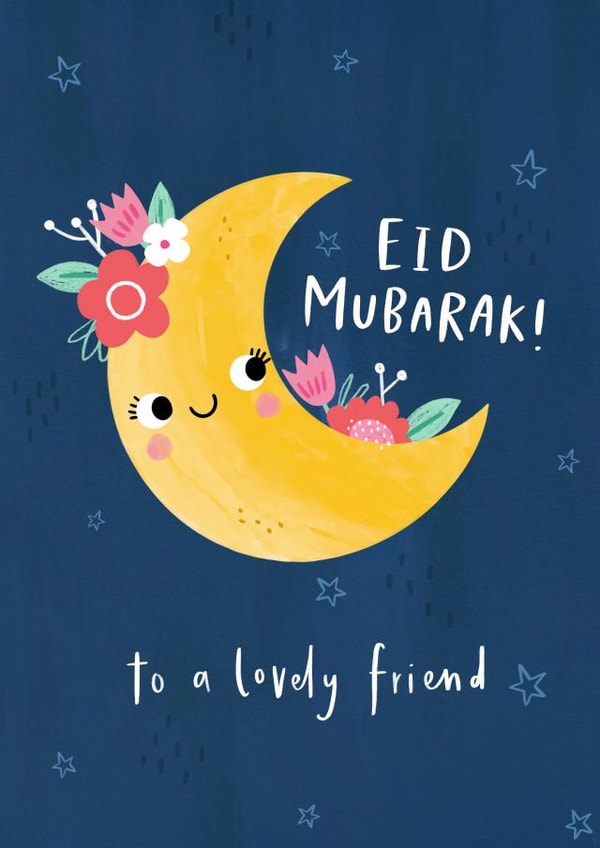 Cute Eid Mubarak Card - Lovely Friend created by Jess Moorhouse