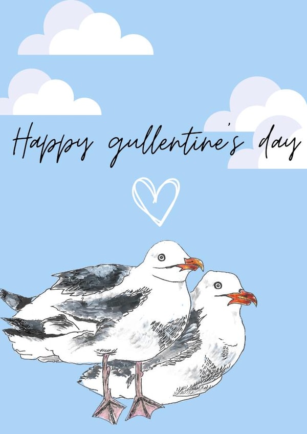 Galentine's day card for the 'gulfriends' in your life- Happy gullentine's day created by Lisa Green