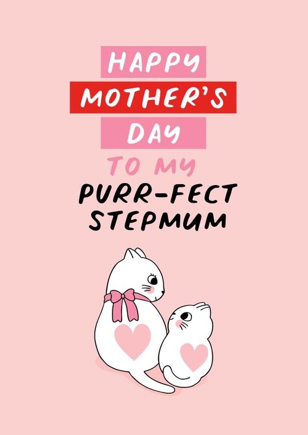 Cute Mother's Day card to my perfect stepmum created by Superlush Cards