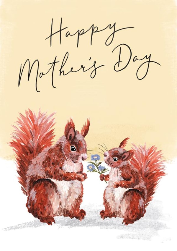 Cute Mother's Day Card - Squirrel created by Making Meadows Ltd