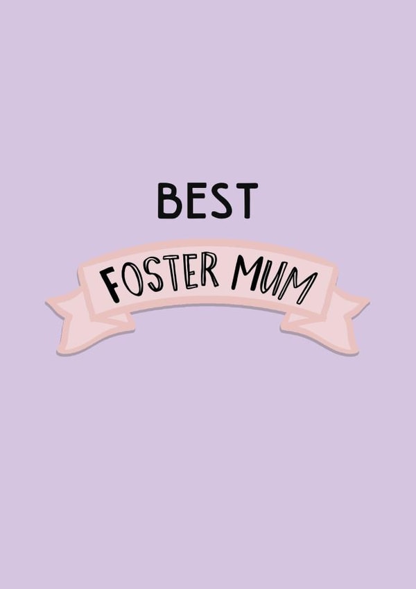 Cute Mother's Day Card - Best Foster Mum created by Hoobynoo