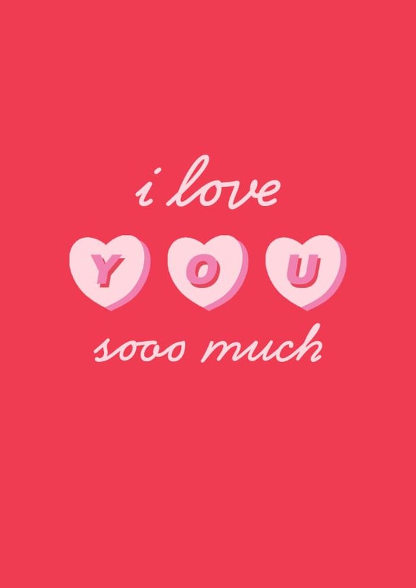 i love you sooo much! Valentine's Day & Anniversary card created by @pepperpeachillustrations