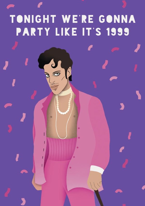 Celebrity Birthday Card - Prince - Music created by Lucy Maggie Designs