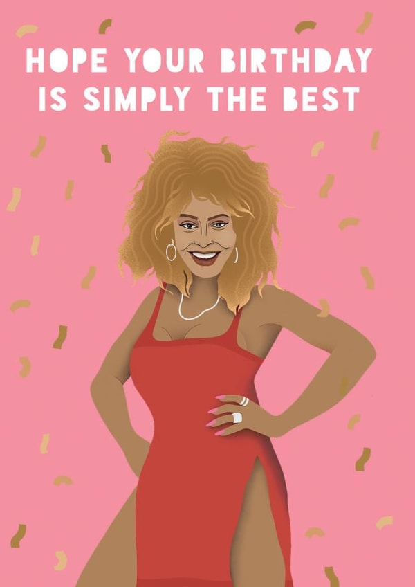 Celebrity Birthday Card - Tina Turner - Music created by Lucy Maggie Designs