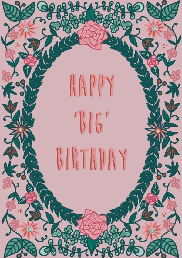 Happy Big Birthday created by Meet the Moon Designs