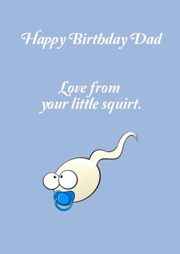 Funny birthday card for dad created by Lee Rees