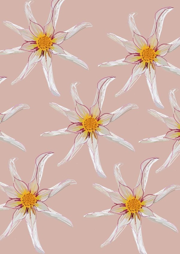 Cute Floral Card - Flowers - Female created by K Finn Designs