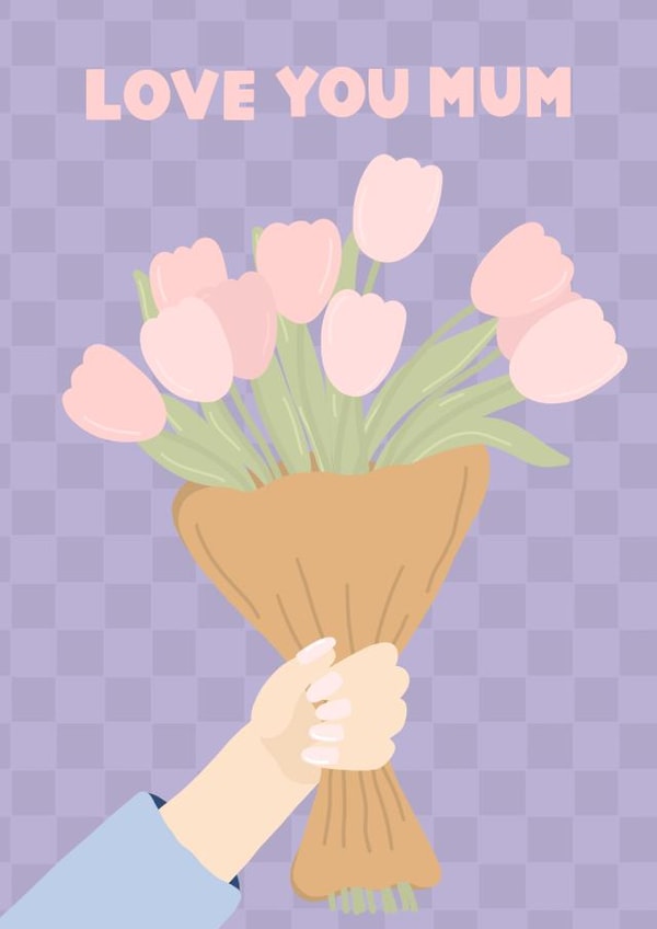 Pretty Floral Mother’s Day Card - Tulips - Love You Mum | thortful