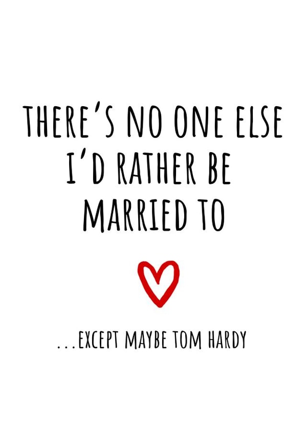 Cute Anniversary Card - Tom Hardy created by Amy (Hedgecards)