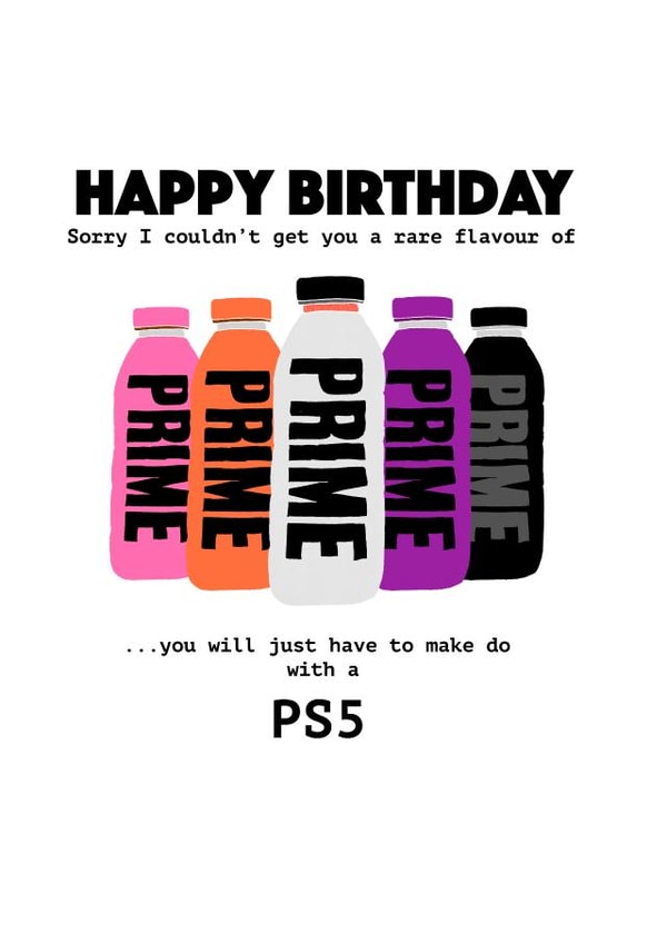 Prime Birthday Card created by Sugar Violet Illustration
