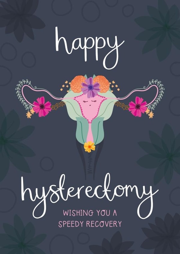 Cute Get Well - Happy Hysterectomy created by Two For Joy Illustration