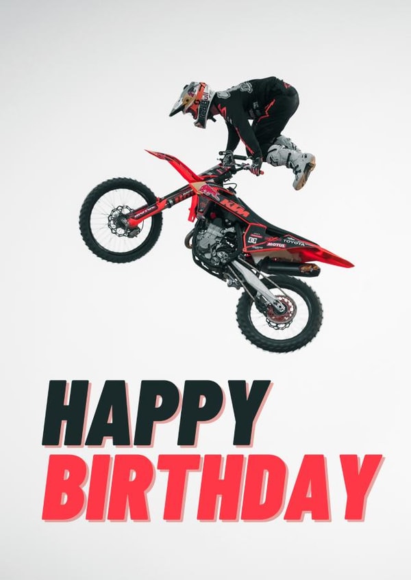 Happy Birthday - Motocross - KTM Trick created by Berklesful Designs