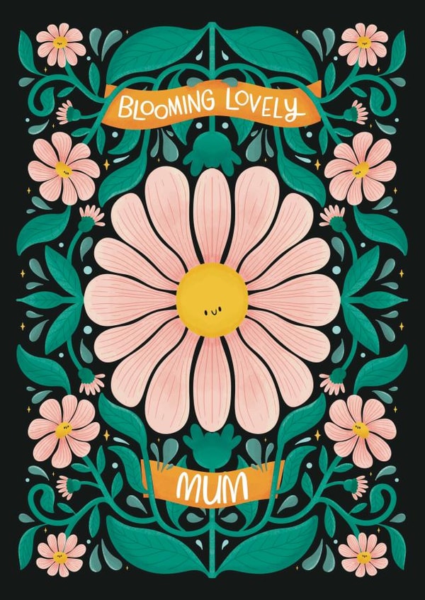 Cute Mother's Day Card - Mum - Blooming Lovely created by Jess Bright Design