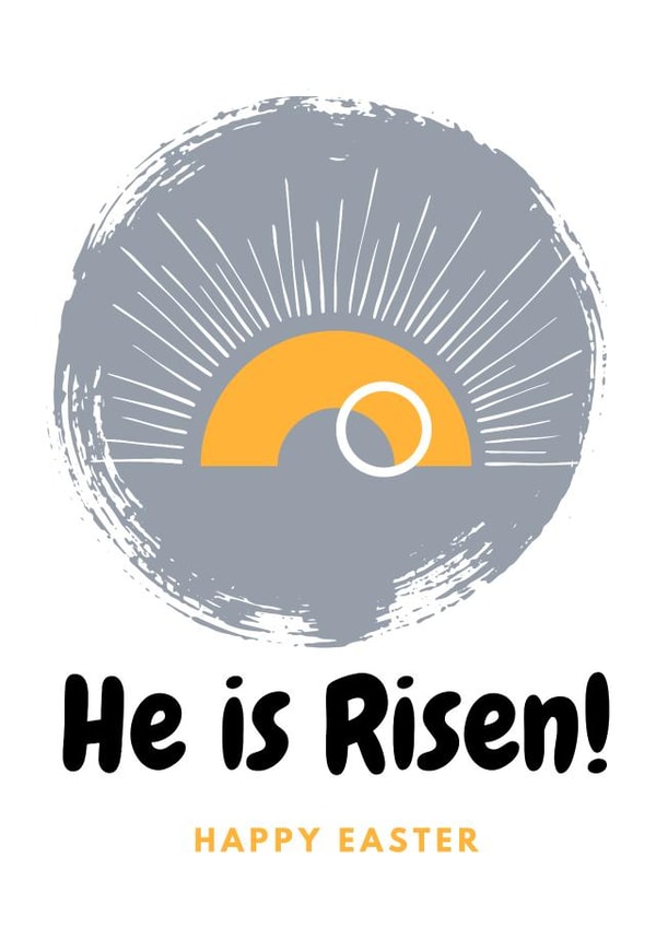 He is Risen! - Happy Easter - Empty Tomb Easter Card - Christian Card created by Berklesful Designs