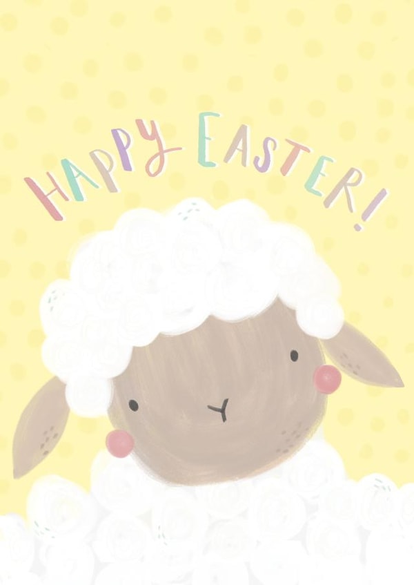 Cute Easter lamb - Happy Easter created by Laura Pantony