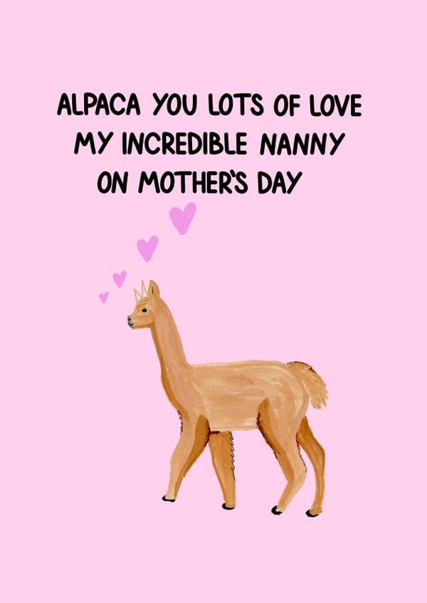Mother's Day Cards For Nanny created by HCD Illustration