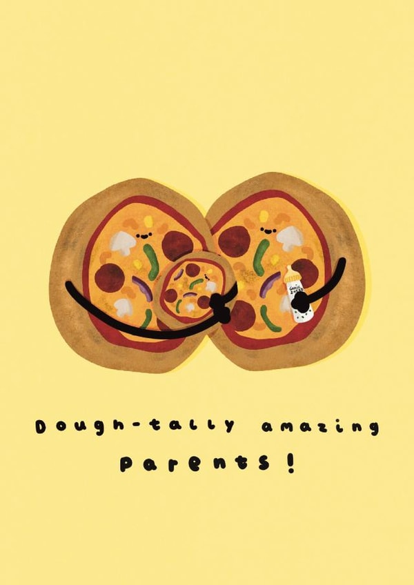 Dough-tally (totally) amazing parents first time parent’s congratulations card created by Laura  Stanyon