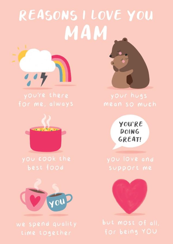 Reasons I love You Mam created by Design By Day