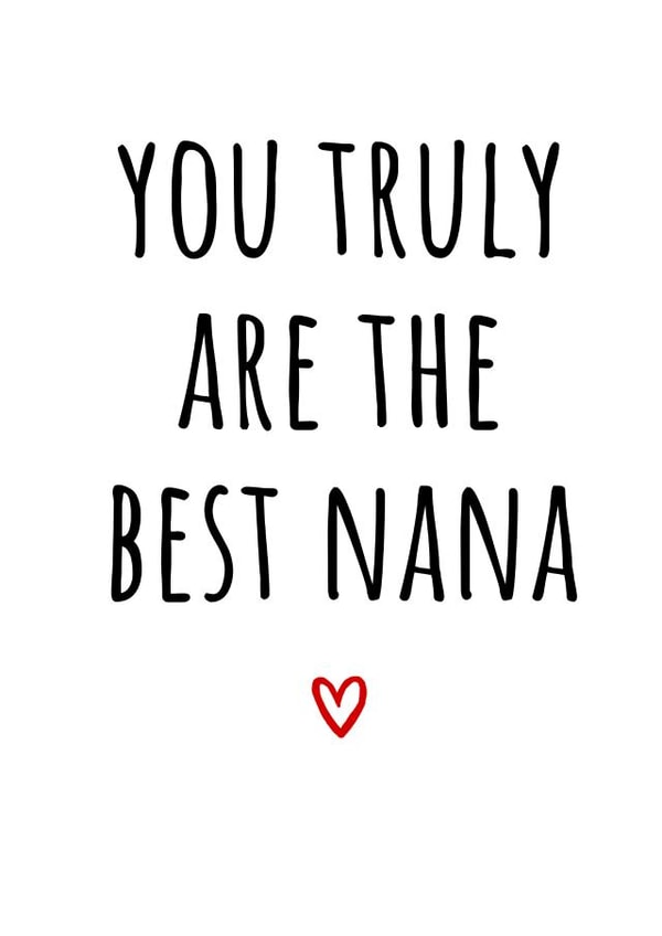 Cute Mother's Day Card - Nana - From the Heart created by Amy (Hedgecards)
