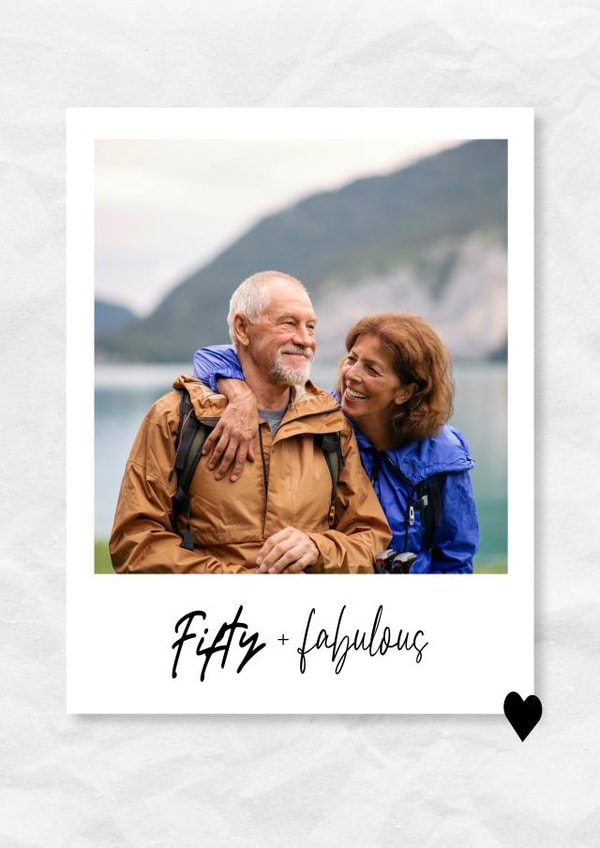 50 50th Birthday Personalised Photo Card 20389 created by @hollielonglanddesigns